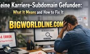 Keine Karriere-Subdomain Gefunden