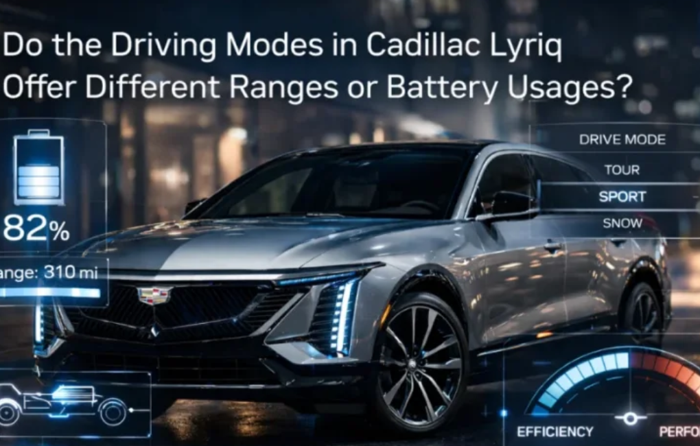 Do the Driving Modes in Cadillac Lyriq Offer Different Ranges or Battery Usages