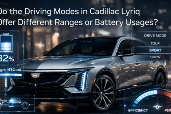 Do the Driving Modes in Cadillac Lyriq Offer Different Ranges or Battery Usages